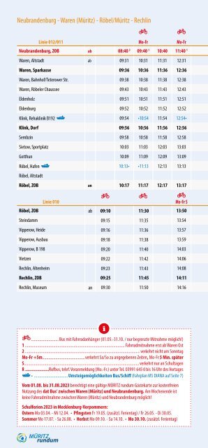 Fahrplan MÜRITZ rundum 2023