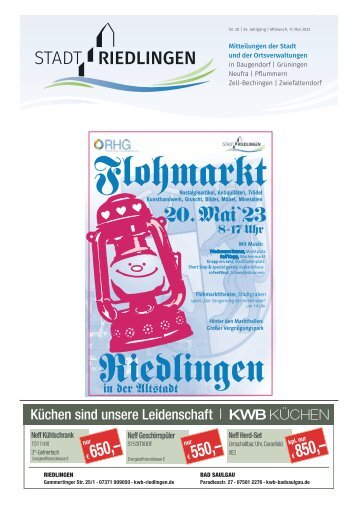 16.05.2023 Amtliches Mitteilungsblatt Riedlingen