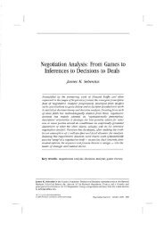 Negotiation Analysis: From Games to Inferences to Decisions to Deals