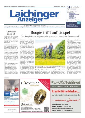17.05.2023 Laichinger Anzeiger