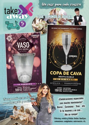 FLYER 5 VASOS PLASTICO Y ACRILICO - mondis