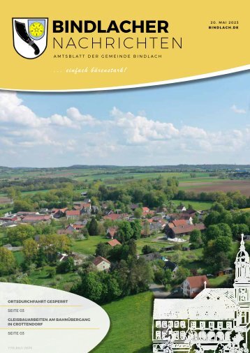 Bindlacher Nachrichten - Ausgabe 20.05.23