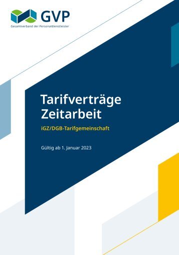 iGZ-DGB-Tarifwerk ab 1. Januar 2023