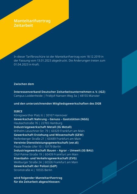 iGZ-DGB-Tarifwerk ab 1. Januar 2023