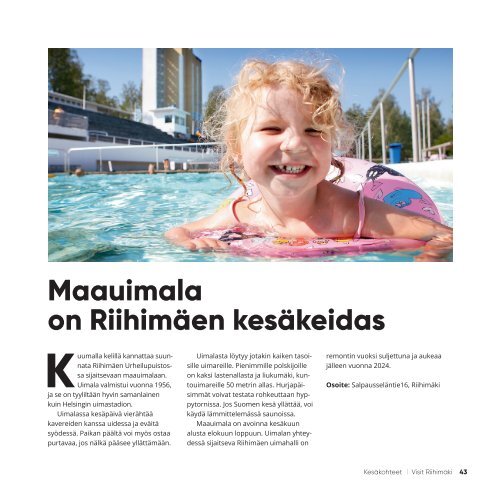 Visit Riihimäki Matkailuesite 2023