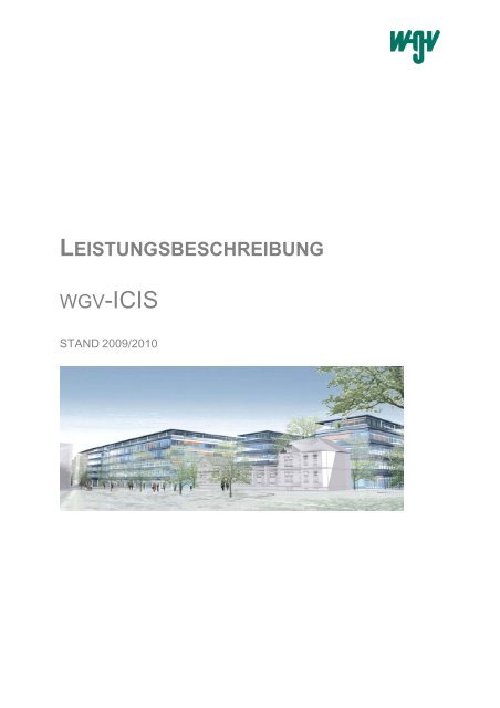 WGV-ICIS Leistungsbeschreibung