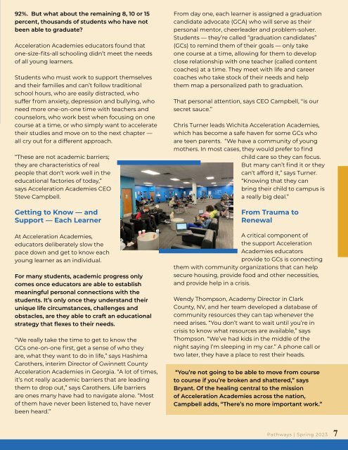 Acceleration Academies_Spring2023_Pathways Magazine