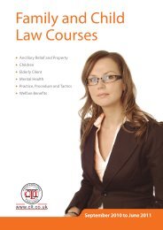 Family and Child Law Courses - Clt