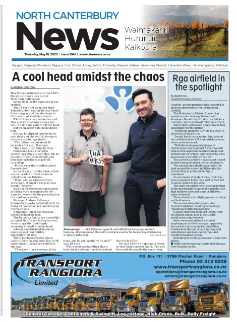 North Canterbury News: May 18, 2023