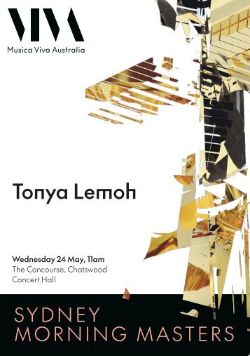 Tonya Lemoh Program Guide | Sydney Morning Masters 24 May 2023