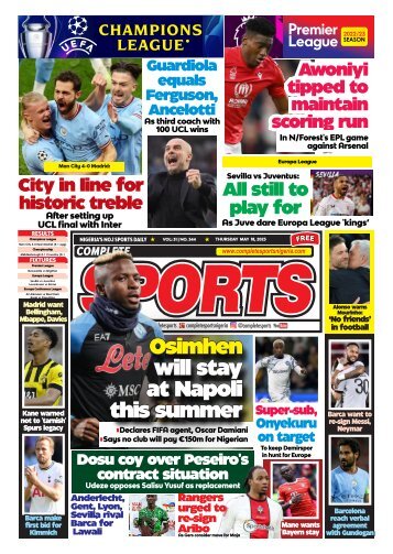 Complete Sports - Thursday, May 18, 2023