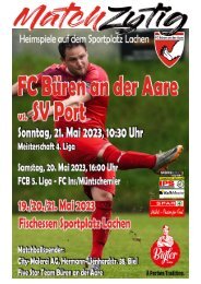 FC Büren an der Aare - SV Port, 21.05.2023, 10:30 Uhr