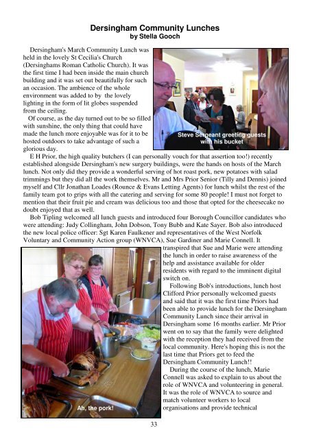 village voice 70.pub - Dersingham Parish Council