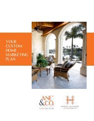 Your Custom Home Marketing Plan Presented by Ane' & Co.