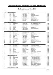 Veranstaltung: 460633012 - 2006 Medebach - turniertotal.de ...