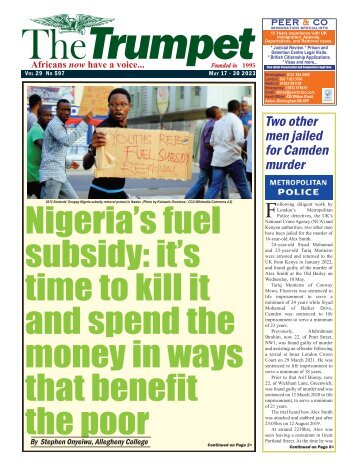 The Trumpet Newspaper Issue 597 (May 17 - 30 2023)