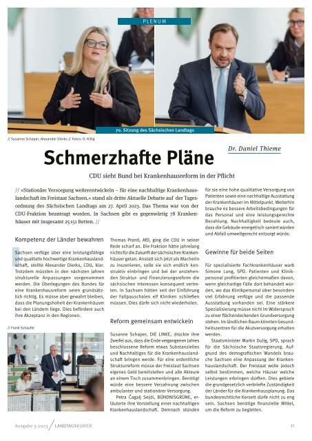 Landtagskurier, Ausgabe 3/2023