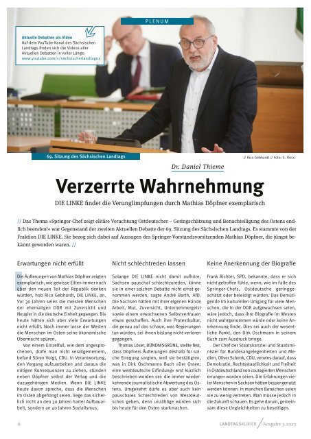 Landtagskurier, Ausgabe 3/2023