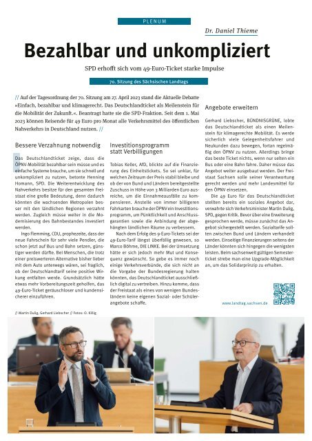 Landtagskurier, Ausgabe 3/2023