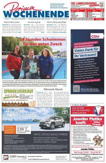 Prima Wochenende 20 2023