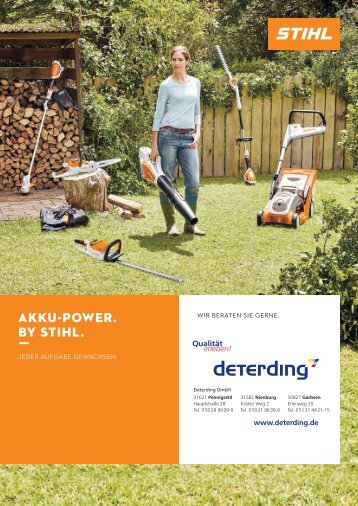 STIHL Akku-Power für den Garten - bei Deterding