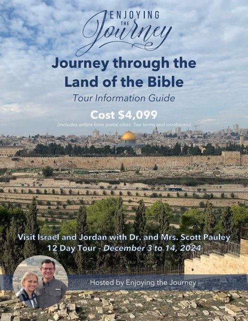 Journey Through the Land of the Bible Tour Brochure