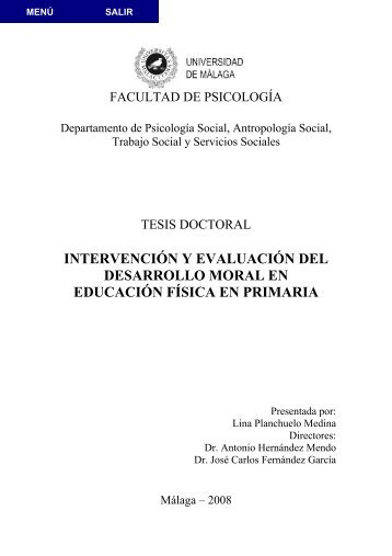 intervención y evaluación del desarrollo moral - Repositorio ...