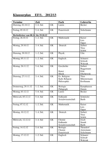 Klausurplan Q.1.1. 2012/13