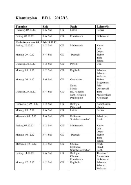 Klausurplan Q.1.1. 2012/13