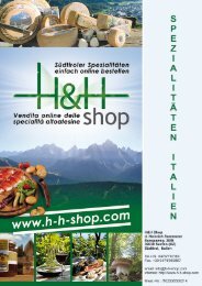 Katalog Spezialitäten Italien - H-h-shop
