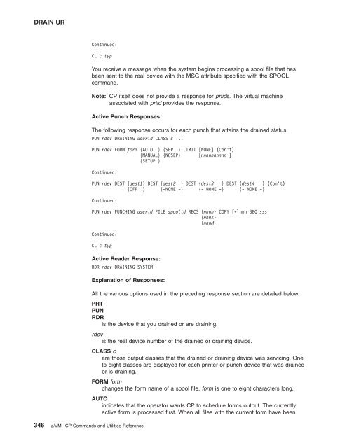 z/VM: CP Commands and Utilities Reference - z/VM - IBM