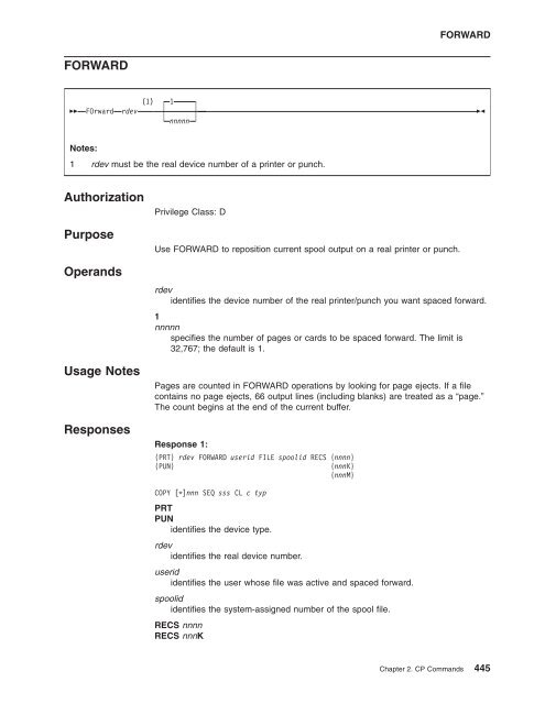 z/VM: CP Commands and Utilities Reference - z/VM - IBM