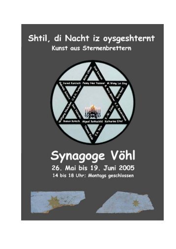 Katalog als pdf - Ehemalige Synagoge in Vöhl