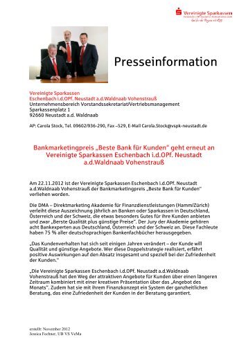 Download - Vereinigte Sparkassen Eschenbach id OPf. Neustadt