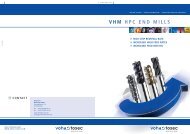 VHM HPC END MILLS - Voha- Tosec Werkzeuge GmbH