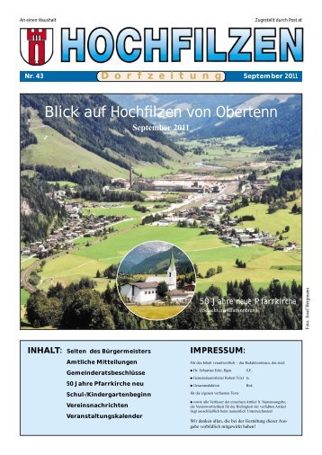 Blick auf Hochfilzen von Obertenn - Hochfilzen - Land Tirol