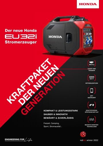 HONDA Stromerzeuger EU 32i - jetzt bei Deterding