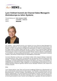 Lynn Vollmert kommt als Channel Sales Managerin ... - fair-NEWS.de