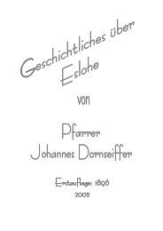 Geschichtliches über Eslohe - R.J.Sasse