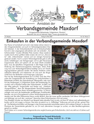 Ortsgemeinde Birkenheide - Verbandsgemeinde Maxdorf