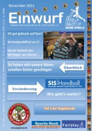 HSC Magazin November 2012 - HSC Haltern-Sythen 1992 e. V.