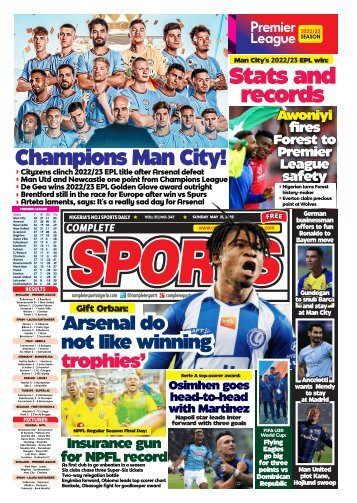 Complete Sports - Sunday, May 21, 2023