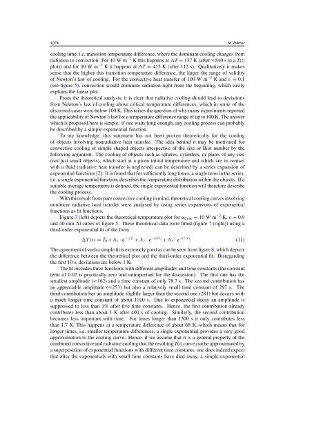 Newton's law of cooling revisited - Cartan