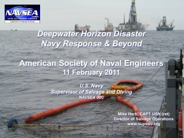 Deepwater Horizon Disaster Navy Response & Beyond American ...