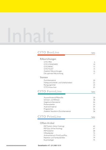 CITO BoxLine CITO FormLine CITO PrintLine