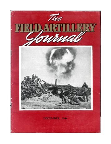 the field artillery journal - Fort Sill - U.S. Army