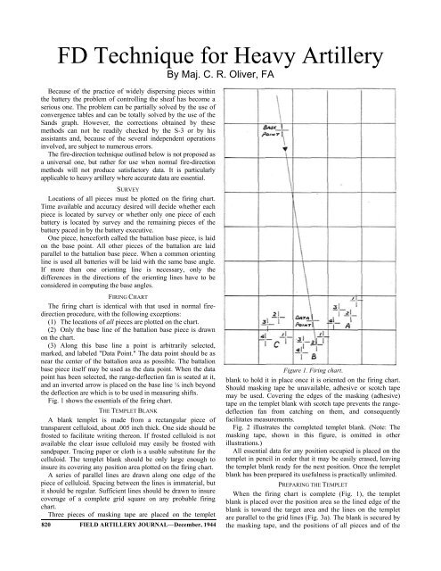 the field artillery journal - Fort Sill - U.S. Army