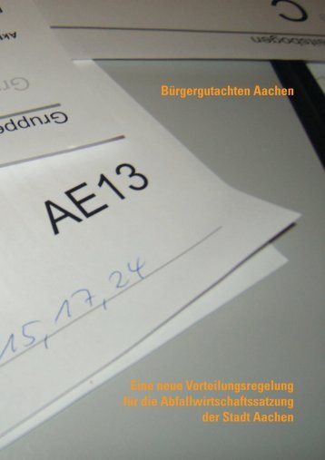 Ergebnisse der Arbeitseinheiten