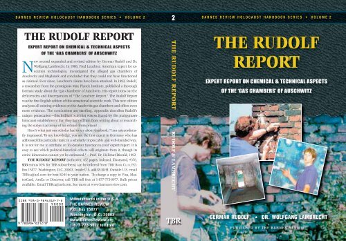 THE RUDOLF REPORT - Holocaust Handbooks