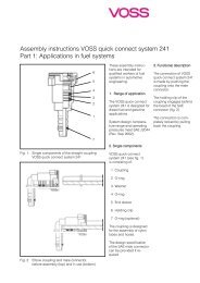 Assembly instructions VOSS quick connect system 241 Part 1 ...